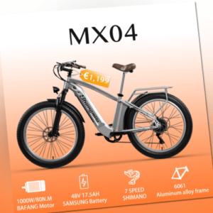 1000WW 48V Elektrofahrrad e-bike Aldult SAMSUNG-15AH E-City Bike 25km/h Ölbremse