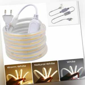 COB LED Stripe Streifen Leiste Band Licht Wasserdicht Lichterkette Lichtschlauch