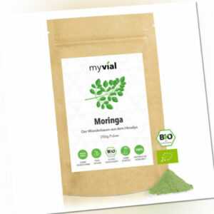 Bio Moringa Pulver 250g | 100% naturrein | Hohe Bioverfügbarkeit