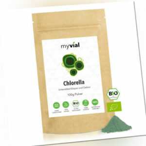 Bio Chlorella Pulver 100g vegan | 100% naturbelassen | Chlorella vulgaris