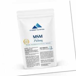 MSM Methylsulfonylmethan (MSM) ORGANISCHE SCHWEFEL 750mg TABLETTEN