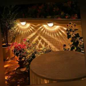 2X LED Solarleuchten Wandlampen Zaunleuchte Gartenleuchte Außen Treppen Lampe