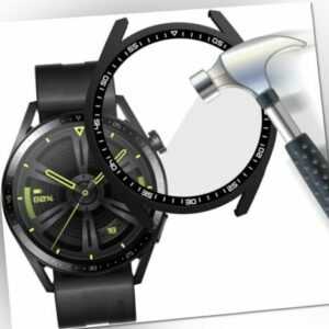 Hülle für Huawei Watch GT3 46mm 42mm Schutzhülle Schutzglas Display Panzerfolie