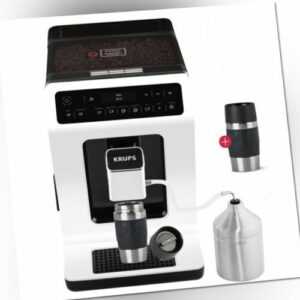 Krups Kaffeevollautomat 15 bar EA8911 OLED 2-Tassen-Funktion + Travel Mug Black