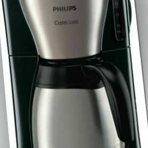 Philips HD7548/20 Gaia Therm 15 Tassen Filterkaffeemaschine Schwarz/Edelstahl