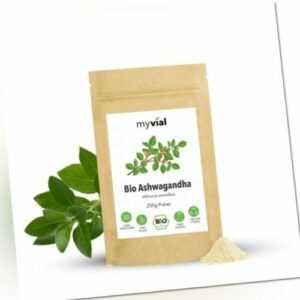 Bio Ashwagandha Pulver 250g | Ohne Zusätze | Vegan | Plastikfrei verpackt