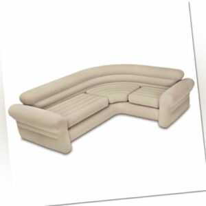 Intex aufblasbare Couch Eckcouch Sofa Luftsofa 257x203x76 cm Lounge 168575NP