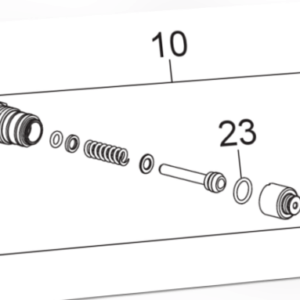 Nilfisk Steuerkolben Set (Start-Stop-System) C120 C125 C130 C135 C-PG130 E120