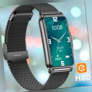 Damen Smartwatch Fitnessuhr IP68 Wasserdicht mit Schrittzähler für Android +iOS