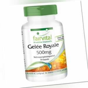 Gelee Royale 500 mg 90 Kapseln - 4% 10-DHA (10-Hydroxy-2-Decensäure) | fairvital