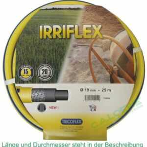 50 m Wasserschlauch Irriflex gelb, 1" = 25 mm Tricoflex Gartenschlauch