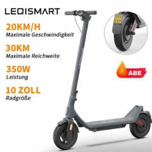 10 Zoll E-Scooter mit Straßenzulassung Erwachsene Elektroroller faltbar 20 km/h