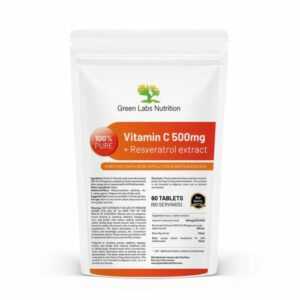 Vitamin C 500 mg + Resveratrol mit Hagebutten und Zitrus-Bioflavonoiden