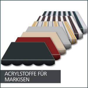 Markisentuch | Acrylstoff 320 q/qm | UV-Schutz 50+ | inkl. Volant | 4x3m