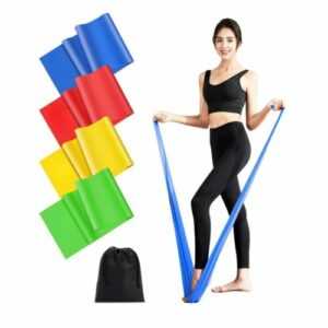 4er-Set 2M Lang Fitnessbänder Widerstandsbänder für Crossfit, Muskelaufbau, Yoga