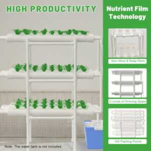 Hydroponic system Grow Kit 108 Plant Sites 3-Layer Plant Vegetable Hydrokultur