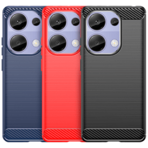 Hülle für Xiaomi Redmi Note 13 12 11 Pro Plus 4G 5G Silikon Schutz Case Carbon