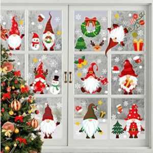 9 Blatt Weihnachtsdeko Fensteraufkleber Tomte Zwerg Klebstoffe Wandaufkleber