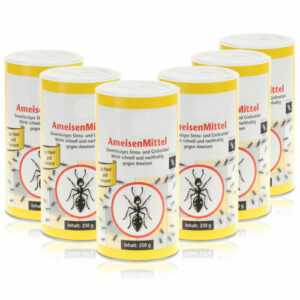 15,33 €/kg 6x Ameisenmittel mit Köder je 250g, Streu- und Gießmittel Ameisengift