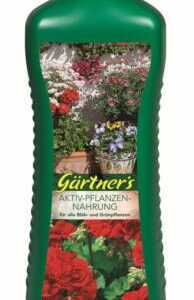 Gärtners Aktiv-Pflanzennahrung Blüh-/Grünpflanzen 1L Flüssigdünger Grünpflanzen
