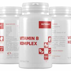 Nutrinax Vitamin B Komplex - 365 Vitamin B Tabletten hochdosiert Vitamin B6 B12