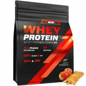 Whey Protein Complex - 1000g WPI + WPC Mix - Low Fat / Low Sugar Apfelstrudel