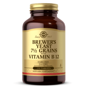 Solgar, Brewer`s Yeast 7 1/2 Grains with Vitamin B12, 250 Veg. Tabletten