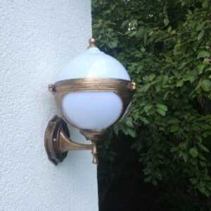 Gold Kugel Garten Wandlampe Aussenleuchte Paris Gartenleuchte Stehleuchte