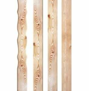 Lattenzaun aus Holz SIBIRISCHE LÄRCHE Zaun, Größen 150 cm, Paket, Modell WOODINO
