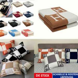 130*180cm Wolle Decke h logo Kaschmir Werfen Plaid Decken Sofa