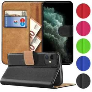 Handy Hülle für Apple iPhone Case Schutz Tasche Cover Basic Wallet Flip Etui