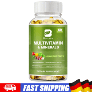 60 Kapseln Multivitamin Höchste Potenz Tägliche Vitamine & Mineralien Ergänzung