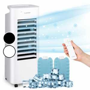 3in1 Luftkühler Ventilator Luftbefeuchter 330 m³/h mobiles Klimagerät 6 L Weiß