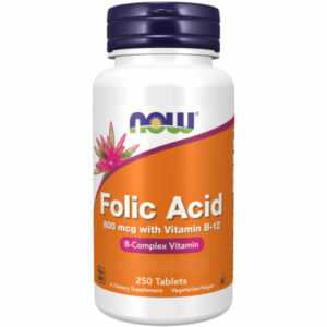 Now Foods, Folic Acid with Vitamin B-12, 800mcg, 250 Tabletten - Blitzversand