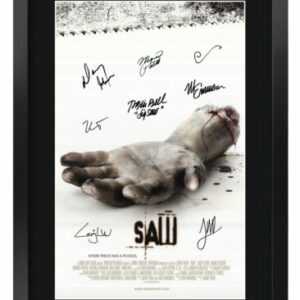 Saw 1 Horror Ausgezeichnete Geschenkidee bedrucktes Poster signiertes Bild für Filmfans