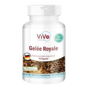 Gelée Royale 500 mg - 90 Kapseln, mit 4% 10-HDA, Hochdosiert | ViVe Supplements