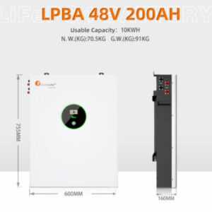 10 kWh 48V Speicher PV Solar LiFePO4 Lithium Stromspeicher Akku 51.2V 200Ah Neu