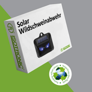 ISOTRONIC Solar Wildschweinabwehr Wolfsvergrämer Waschbär-Schreck Tiervertreiber