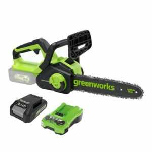 24V Akku Kettensäge 30cm Greenworks GD24CS30K2 mit 2Ah Batterie & Ladegerät