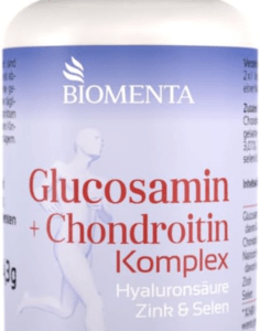 BIOMENTA Glukosamin/Chondroitin Komplex - 60 Kapseln Mit Glucosamin, Zink, Selen