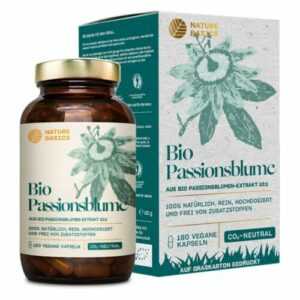 Bio Passionsblume 1100mg Pulver Extrakt 10:1 180 Kapseln Vegan - Nature Basics®