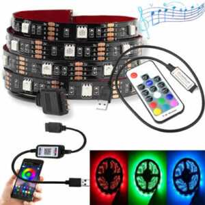 RGB LED Stripe Streifen 5050 SMD 5V USB Lichtband Bluetooth APP Musik Controller