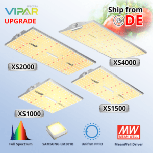 VIPARSPECTRA XS1000 XS1500 XS2000 LED Grow Light Vollspektrum Pflanzenlampe IR