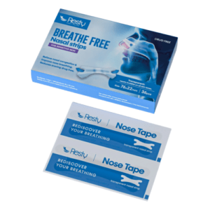 Resty Nasal Strips für verbesserte Nasenatmung (36 Stück, transparent) - Anti Sc