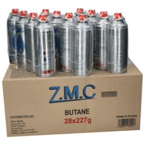 ZMC 28x Butan Gas Kartusche 227g Gaskartuschen Bajonett-Anschluss Typ:MSF-1a