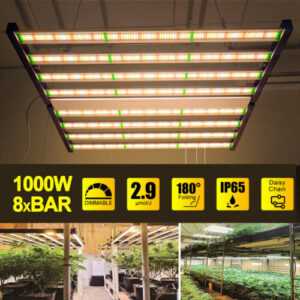 Phlizon FD9600 1000W Full Spectrum LED Grow Light Bar Dimmable Grow Lamp Indoor