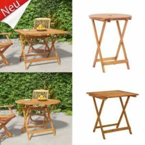 Holz Klapptisch Beistelltisch Terrassen Camping Tisch Klappbar  Gartenmöbel DE