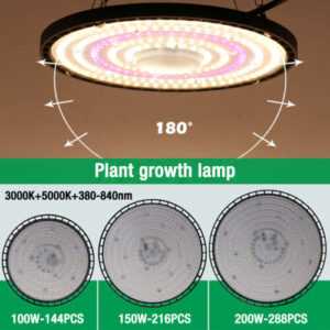 LED Vollspektrum Grow Pflanzenlampe UFO-hängend Wachsen Lichter Grow Light 120LM