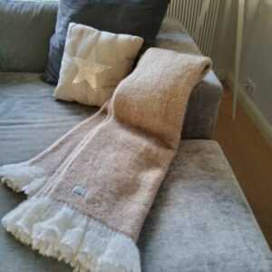 Wolldecke / warme Wohndecke Cozy / warme Wendedecke /Plaid Mohair