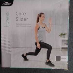 Fitnessgerät Core Slider, 2er Set, Farbe braun und Schweißtuch, Zustand neu